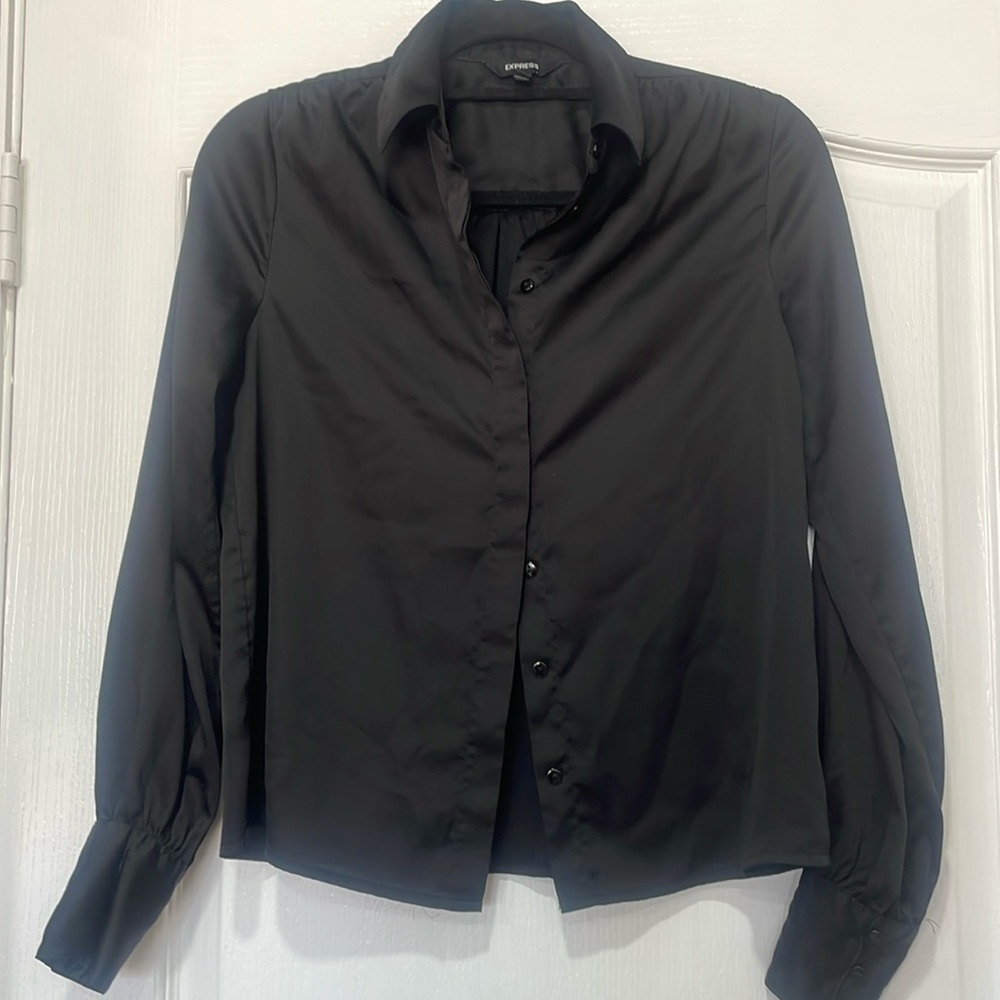 Black silk woman’s blouse - excellent condition. Worn very little